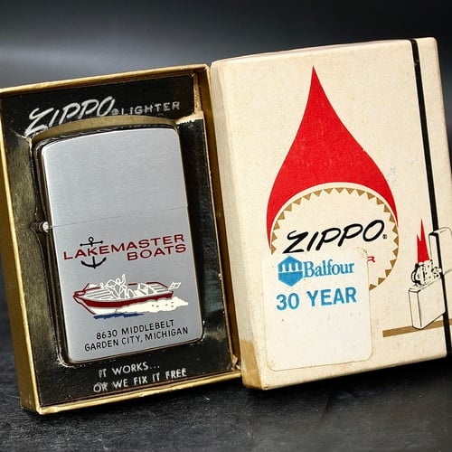 ZIPPO XƯA 1961 - HÀNG XƯA THẬP NIÊN 60s _ CHỦ ĐỀ LAKE MASTER BOATS