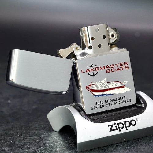ZIPPO XƯA 1961 - HÀNG XƯA THẬP NIÊN 60s _ CHỦ ĐỀ LAKE MASTER BOATS