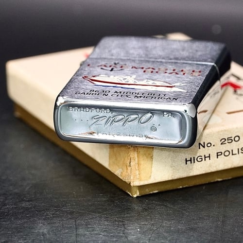 ZIPPO XƯA 1961 - HÀNG XƯA THẬP NIÊN 60s _ CHỦ ĐỀ LAKE MASTER BOATS