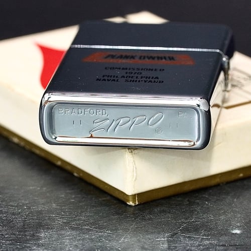 ZIPPO XƯA 1970 - HÀNG XƯA THẬP NIÊN 70s _ CHỦ ĐỀ LOGO TÀU CHIẾN SUMTER LST 1181