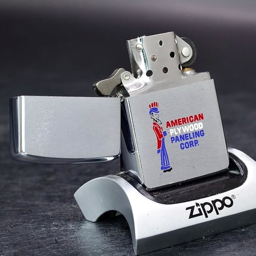 ZIPPO XƯA 1974 - HÀNG XƯA THẬP NIÊN 70s _ CHỦ ĐỀ CÔNG TY GỖ CỦA MỸ