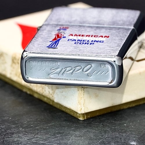 ZIPPO XƯA 1974 - HÀNG XƯA THẬP NIÊN 70s _ CHỦ ĐỀ CÔNG TY GỖ CỦA MỸ
