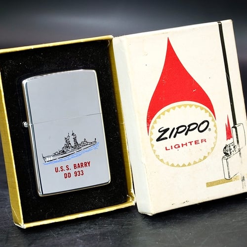 ZIPPO XƯA 1977 - HÀNG XƯA THẬP NIÊN 70s _ CHỦ ĐỀ TÀU CHIẾN BARRY DD 933