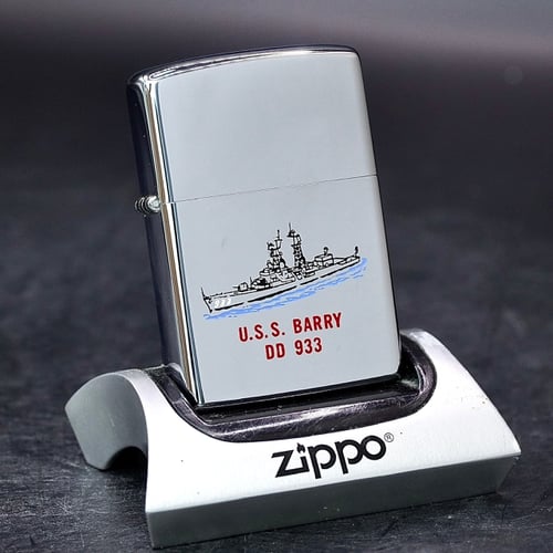 ZIPPO XƯA 1977 - HÀNG XƯA THẬP NIÊN 70s _ CHỦ ĐỀ TÀU CHIẾN BARRY DD 933