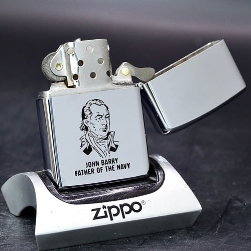 ZIPPO XƯA 1977 - HÀNG XƯA THẬP NIÊN 70s _ CHỦ ĐỀ TÀU CHIẾN BARRY DD 933