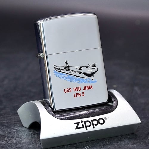 ZIPPO XƯA 1976 - HÀNG XƯA THẬP NIÊN 70s _ CHỦ ĐỀ TÀU CHIẾN IWO JIMA