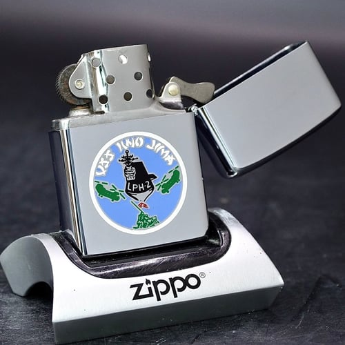 ZIPPO XƯA 1976 - HÀNG XƯA THẬP NIÊN 70s _ CHỦ ĐỀ TÀU CHIẾN IWO JIMA