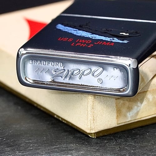 ZIPPO XƯA 1976 - HÀNG XƯA THẬP NIÊN 70s _ CHỦ ĐỀ TÀU CHIẾN IWO JIMA