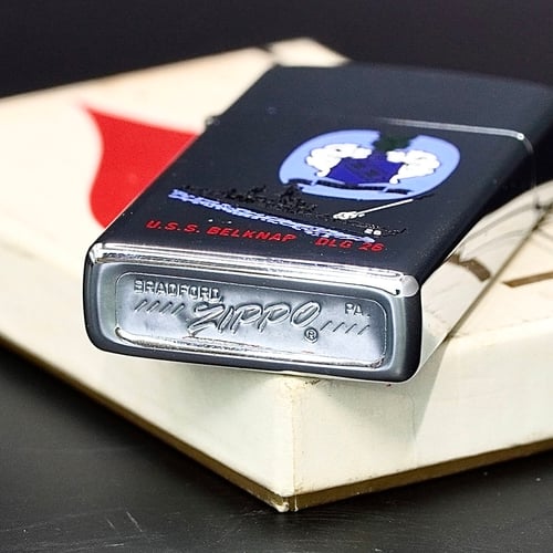 ZIPPO XƯA 1974 - HÀNG XƯA THẬP NIÊN 70s _ CHỦ ĐỀ TÀU CHIẾN BELKNAP DLG 26