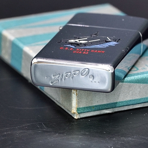 ZIPPO XƯA 1960 - HÀNG XƯA THẬP NIÊN 60s _ CHỦ ĐỀ TÀU CHIẾN KITTY HAWK CVA 63