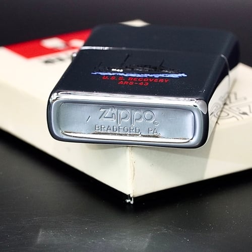ZIPPO XƯA 1981 - HÀNG XƯA THẬP NIÊN 80s _ CHỦ ĐỀ TÀU CHIẾN RECOVERY ARS-43
