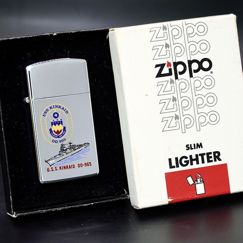 ZIPPO XƯA 1983 - HÀNG XƯA THẬP NIÊN 80s _ CHỦ ĐỀ TÀU CHIẾN KINKAID DD-965