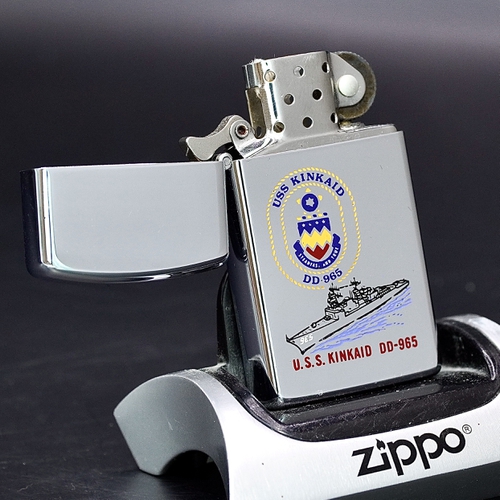 ZIPPO XƯA 1983 - HÀNG XƯA THẬP NIÊN 80s _ CHỦ ĐỀ TÀU CHIẾN KINKAID DD-965