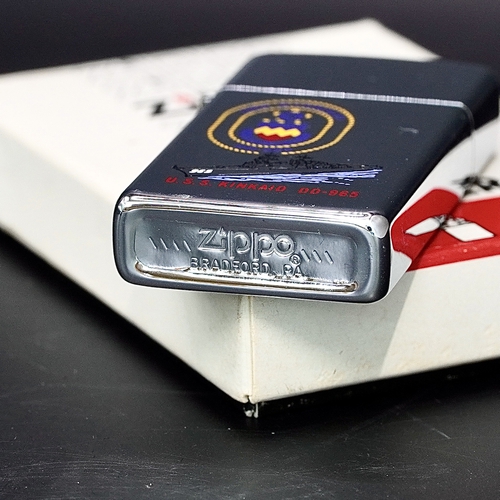 ZIPPO XƯA 1983 - HÀNG XƯA THẬP NIÊN 80s _ CHỦ ĐỀ TÀU CHIẾN KINKAID DD-965