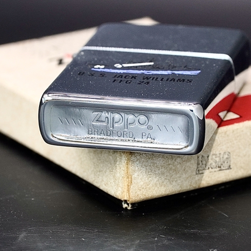 ZIPPO XƯA 1982 - HÀNG XƯA THẬP NIÊN 80s _ CHỦ ĐỀ TÀU CHIẾN JACK WILLIAMS FFG-24