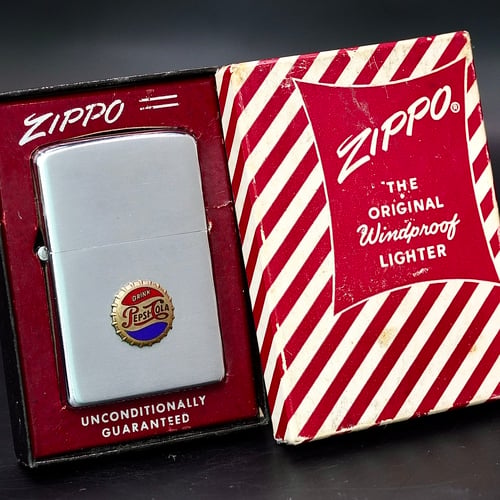 ZIPPO XƯA LƯỚT LỬA 1956 - HÀNG XƯA THẬP NIÊN 50s _ CHỦ ĐỀ PEPSI COLA