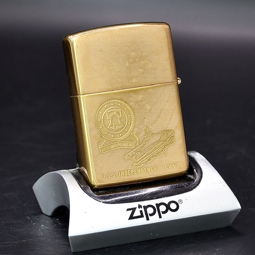 ZIPPO XƯA 1996 - HÀNG XƯA THẬP NIÊN 90s _ CHỦ ĐỀ TÀU CHIẾN INDEPENDENCE CV 62