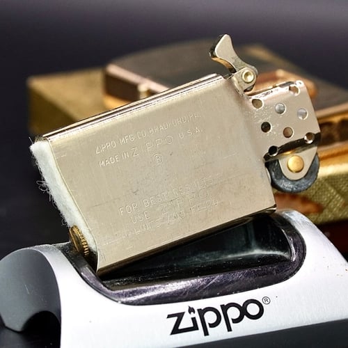 ZIPPO XƯA 1976 - HÀNG XƯA THẬP NIÊN 70s _ CHỦ ĐỀ ARMSTRONG GOLD PLATED