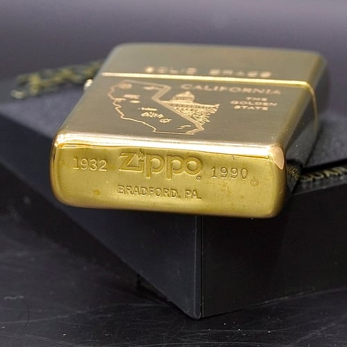 ZIPPO XƯA 32-90 - HÀNG XƯA THẬP NIÊN 90s _ CHỦ ĐỀ THE GOLDEN STATE