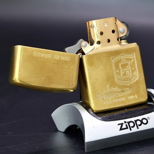 ZIPPO XƯA 32-90 - HÀNG XƯA THẬP NIÊN 90s _ CHỦ ĐỀ TÀU CHIẾN DUBUQUE LPD-8