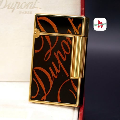 Mẫu ST DuPont chính hãng 2 ligne dòng form cao khảm Men hoạ tiết chữ DuPont sang trọng.