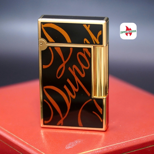 Mẫu ST DuPont chính hãng 2 ligne dòng form cao khảm Men hoạ tiết chữ DuPont sang trọng.
