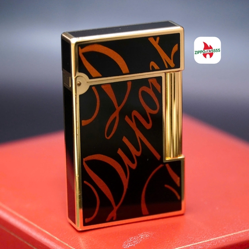 Mẫu ST DuPont chính hãng 2 ligne dòng form cao khảm Men hoạ tiết chữ DuPont sang trọng.