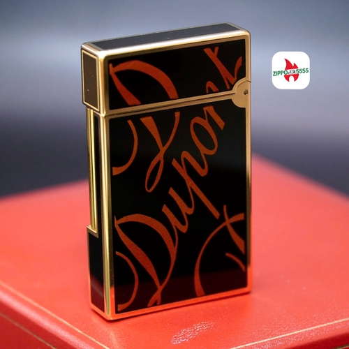 Mẫu ST DuPont chính hãng 2 ligne dòng form cao khảm Men hoạ tiết chữ DuPont sang trọng.