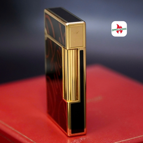 Mẫu ST DuPont chính hãng 2 ligne dòng form cao khảm Men hoạ tiết chữ DuPont sang trọng.