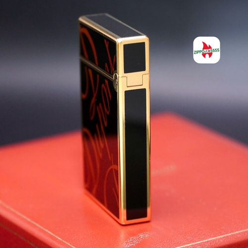 Mẫu ST DuPont chính hãng 2 ligne dòng form cao khảm Men hoạ tiết chữ DuPont sang trọng.