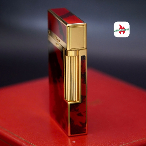 Mẫu ST DuPont chính hãng 2 ligne dòng form cao khảm Men Kim Sa sang trọng.