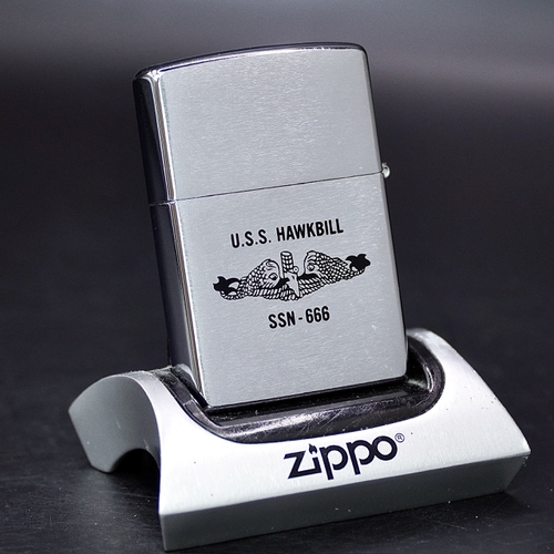ZIPPO XƯA 1999 - HÀNG XƯA THẬP NIÊN 90s _ CHỦ ĐỀ LOGO TÀU NGẦM HAWKBILL SSN666