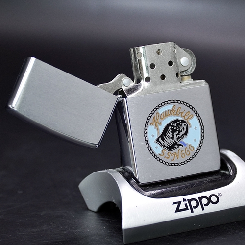 ZIPPO XƯA 1999 - HÀNG XƯA THẬP NIÊN 90s _ CHỦ ĐỀ LOGO TÀU NGẦM HAWKBILL SSN666