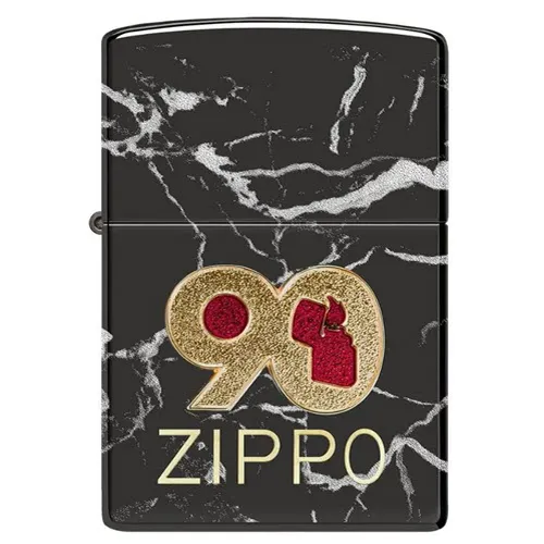 Zippo 90th Anniversary Commemorative High Polish Black