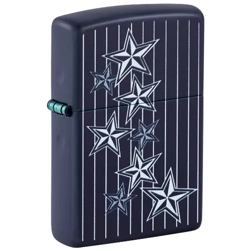 Zippo Americana Star Design Navy Matte