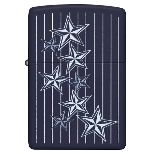 Zippo Americana Star Design Navy Matte