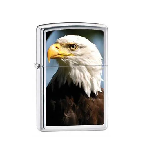 Zippo Bald Eagle Polished Chrome