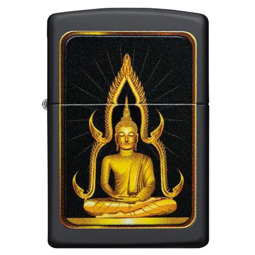 Zippo Black Matte Buddha