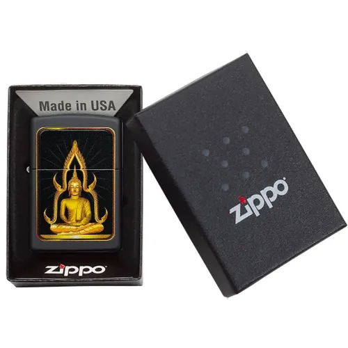 Zippo Black Matte Buddha