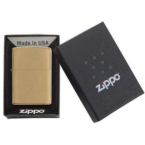 Zippo 204B – Zippo Brushed Brass