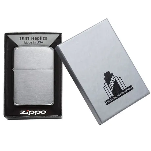 Zippo Brushed Chrome 1941 Replica