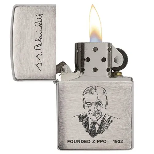 Zippo Brushed Chrome Founded 1932
