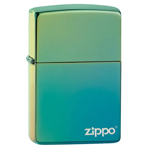 Zippo Classic High Polish Teal Zippo Logo