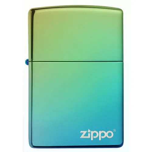 Zippo Classic High Polish Teal Zippo Logo