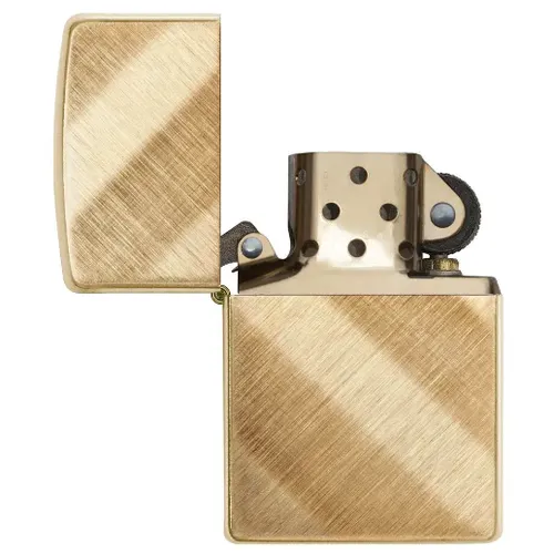 Zippo Diagonal Weave Brass