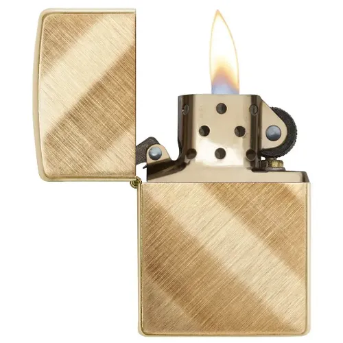 Zippo Diagonal Weave Brass