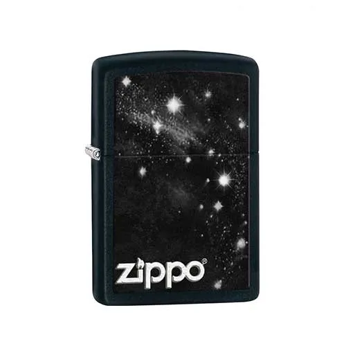 Zippo Galaxy Logo Black Matte
