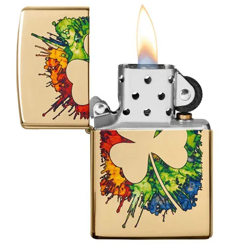 Zippo Graffiti Clover Design
