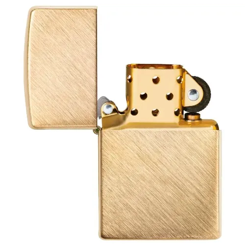 Zippo Herringbone Sweep Brass