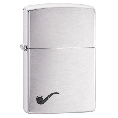 Zippo Pipe Brushed Chrome